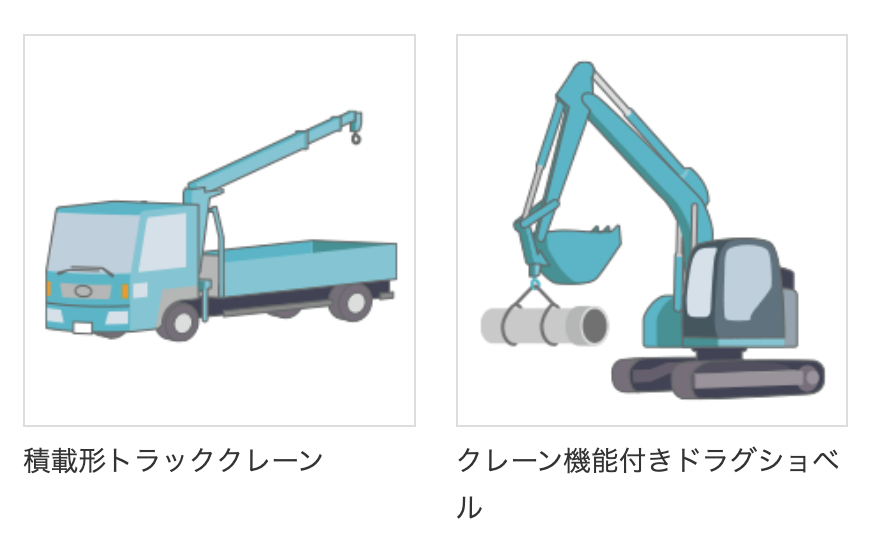 小型移動式クレーン運転技能講習のイラスト